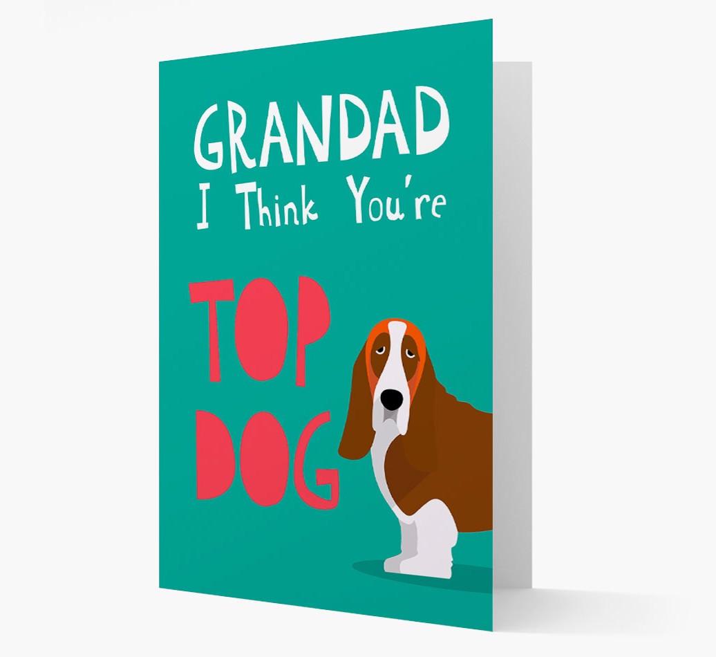 Grandad You're Top Dog: Personalised {breedFullName} Card