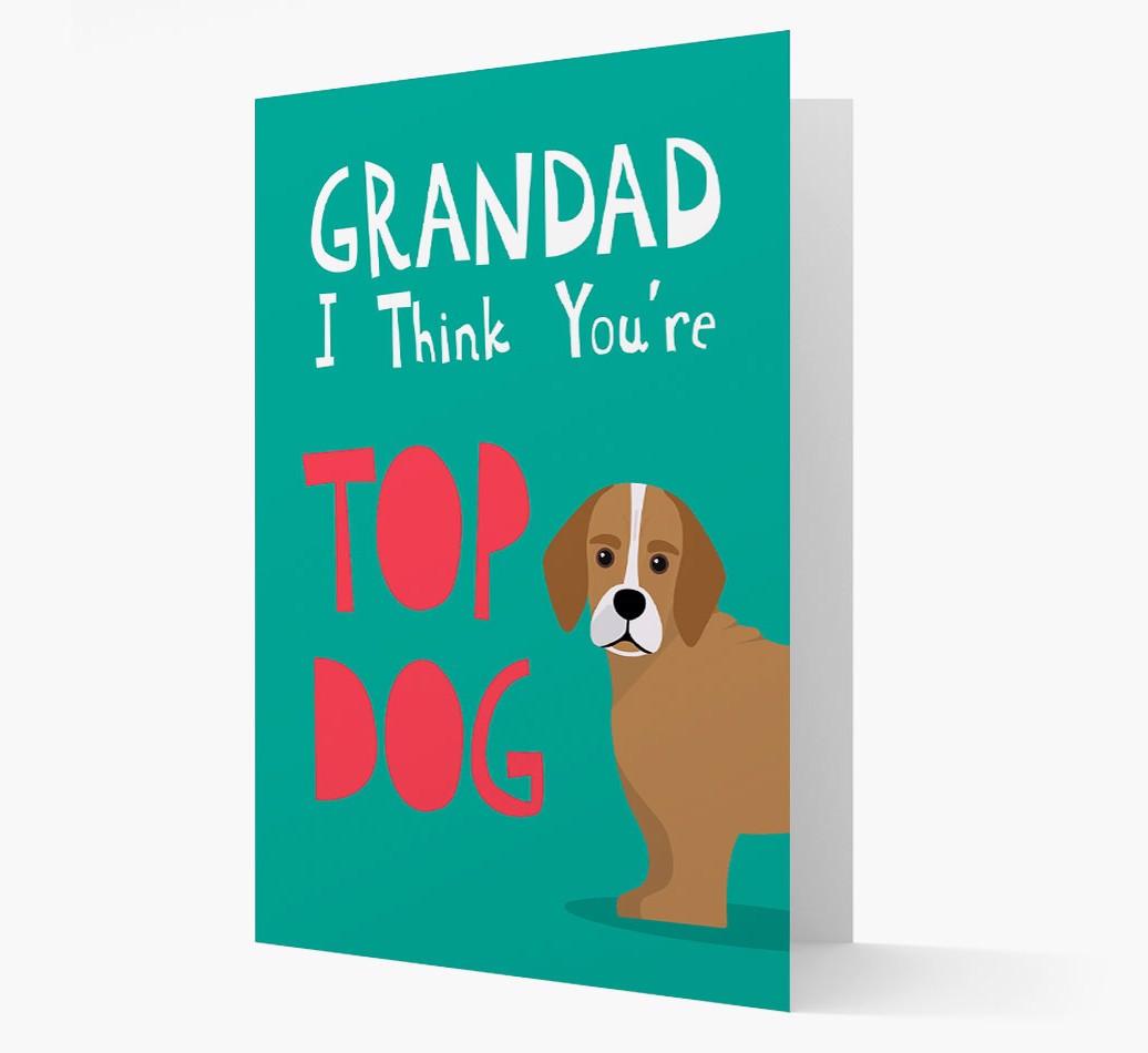 Grandad You're Top Dog: Personalised {breedFullName} Card