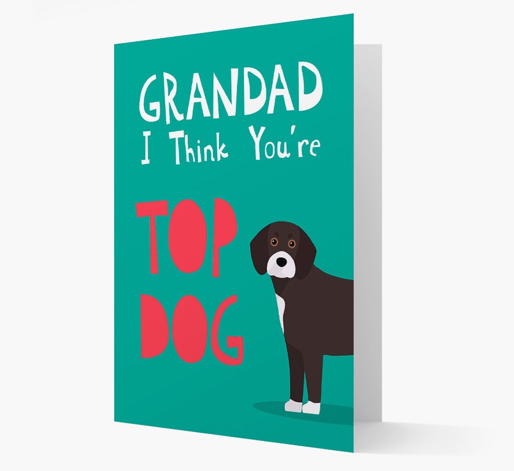 Grandad You're Top Dog: Personalised {breedFullName} Card