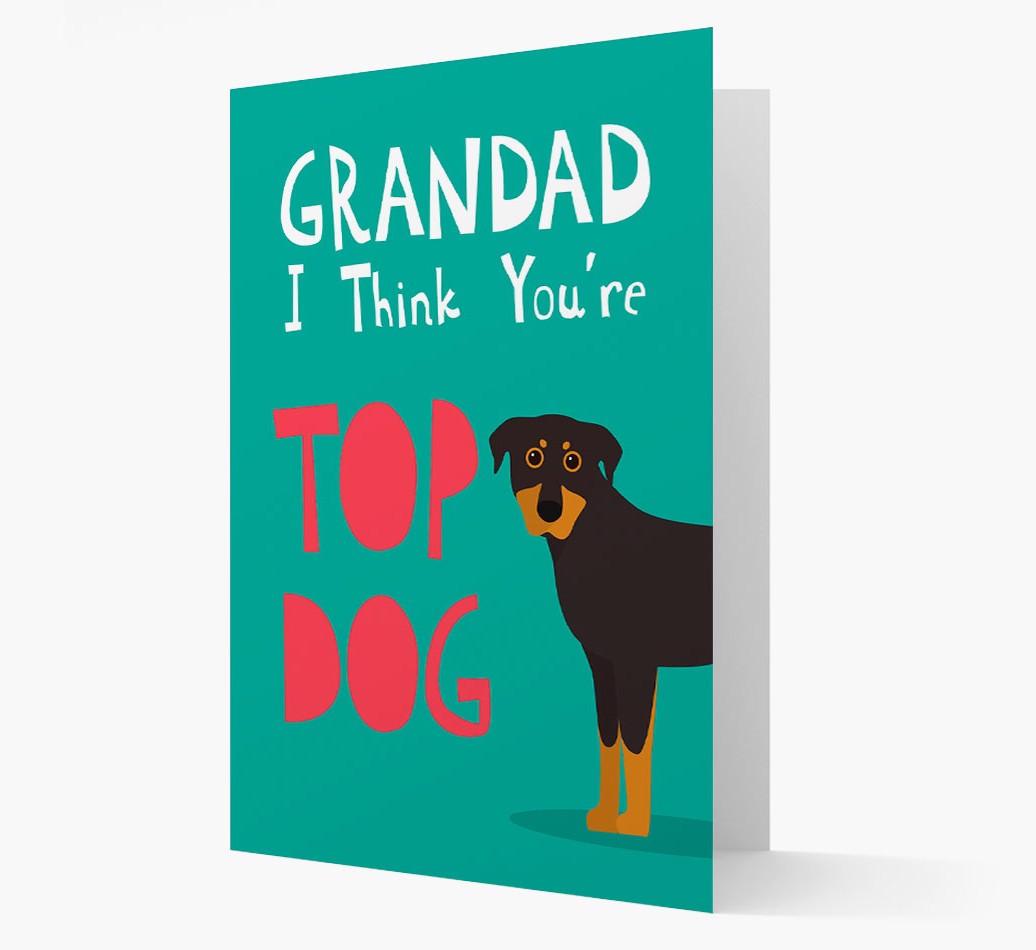 Grandad You're Top Dog: Personalised {breedFullName} Card