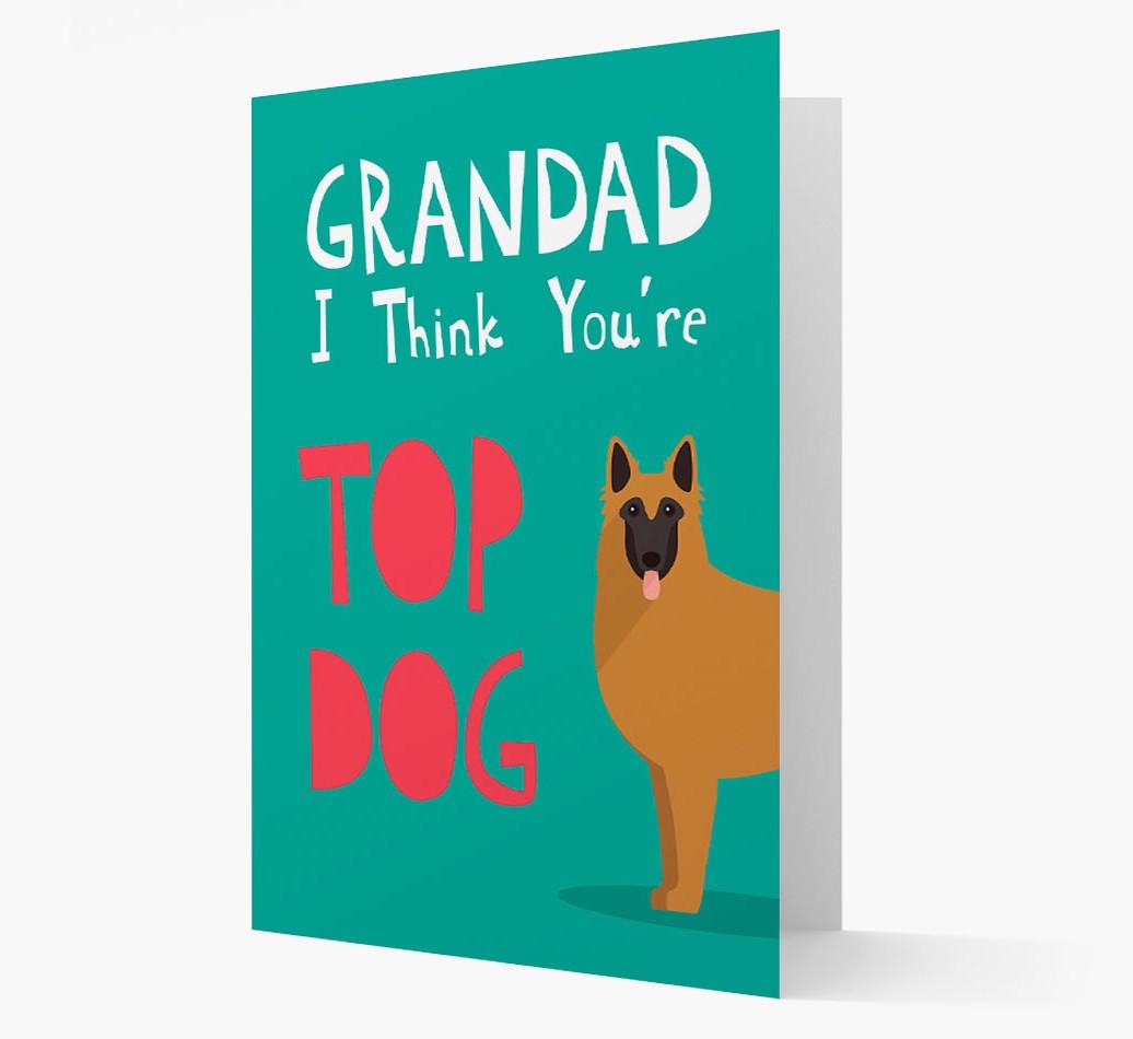 Grandad You're Top Dog: Personalised {breedFullName} Card