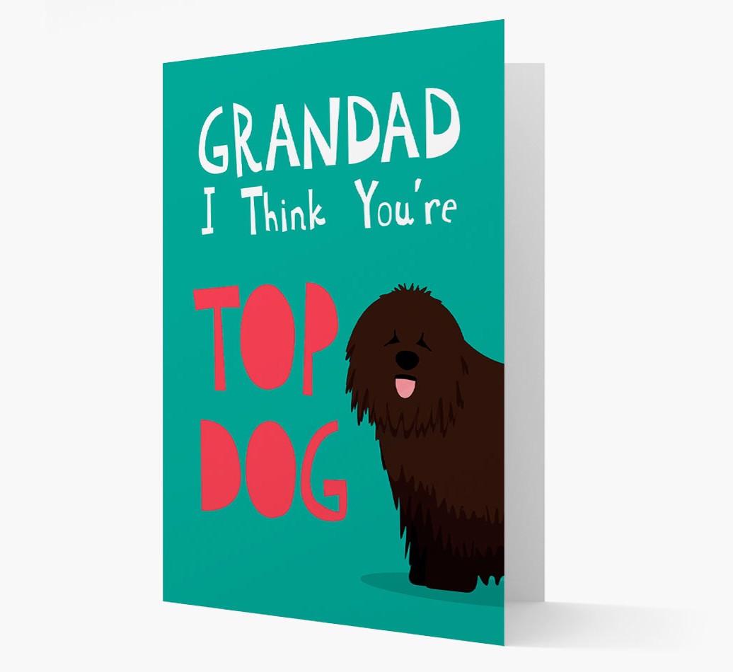 Grandad You're Top Dog: Personalised {breedFullName} Card