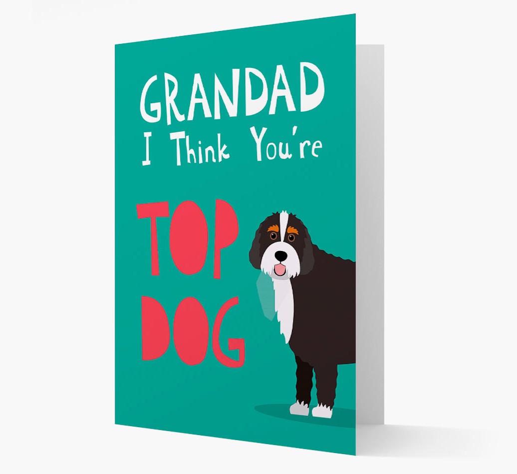 Grandad You're Top Dog: Personalised {breedFullName} Card