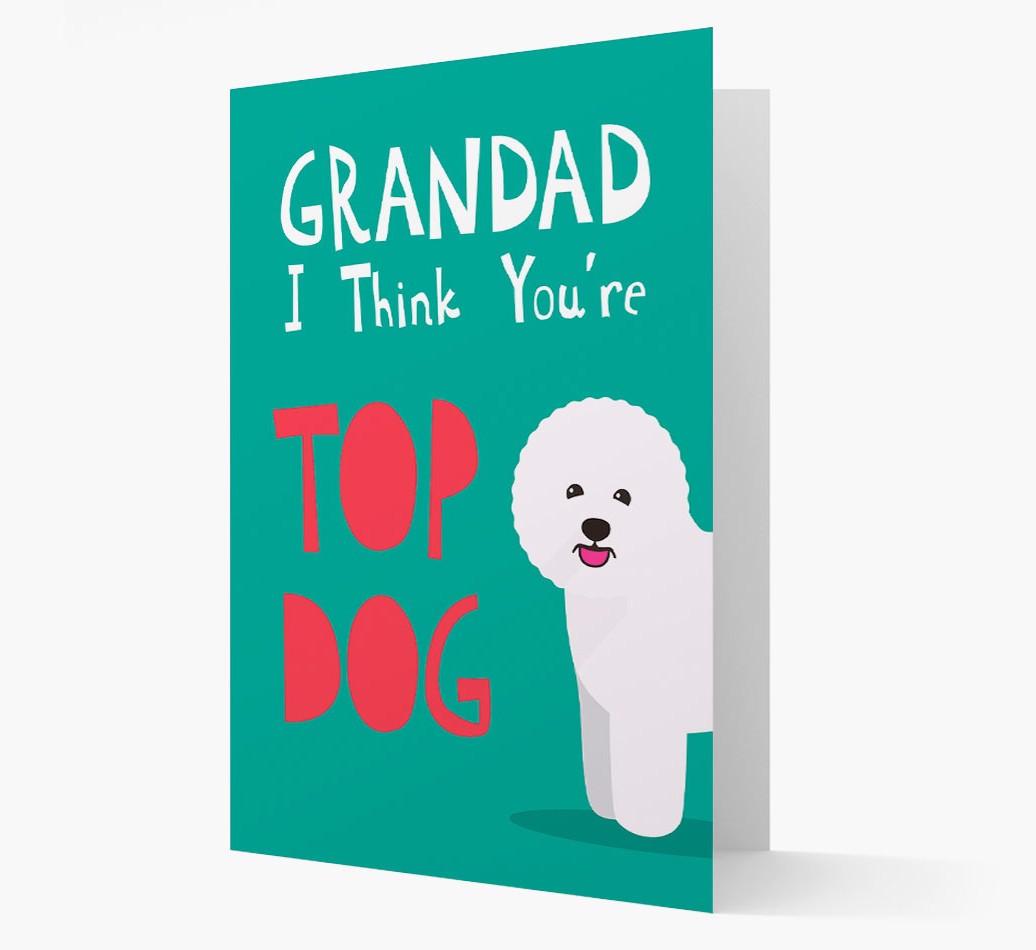 Grandad You're Top Dog: Personalised {breedFullName} Card