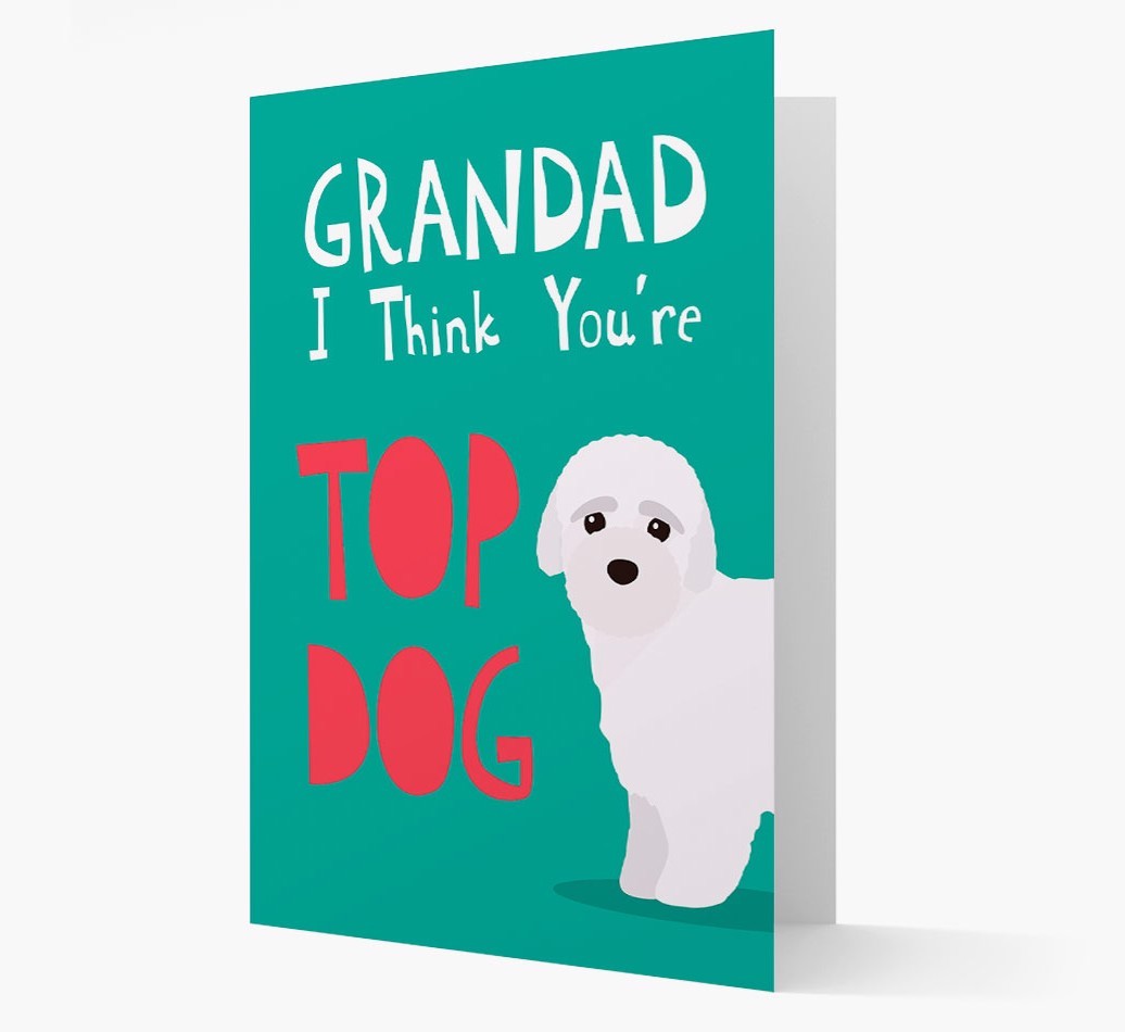 Grandad You're Top Dog: Personalised {breedFullName} Card