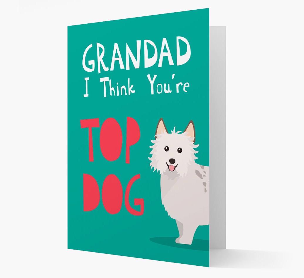 Grandad You're Top Dog: Personalised {breedFullName} Card