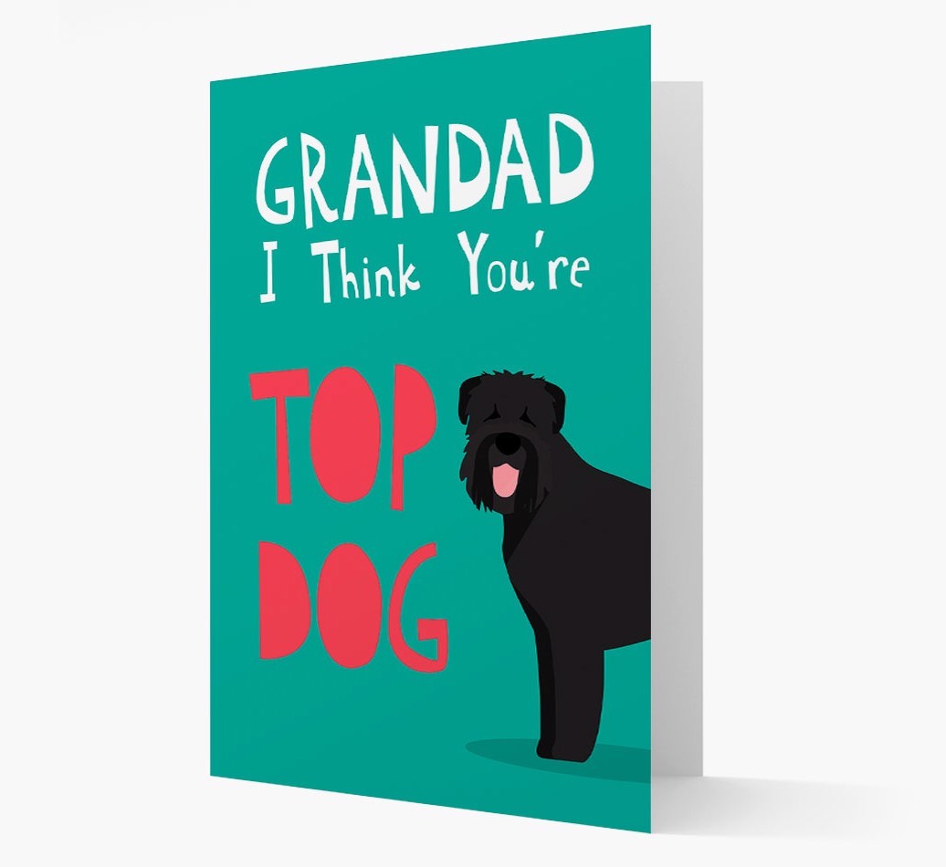 Grandad You're Top Dog: Personalised {breedFullName} Card