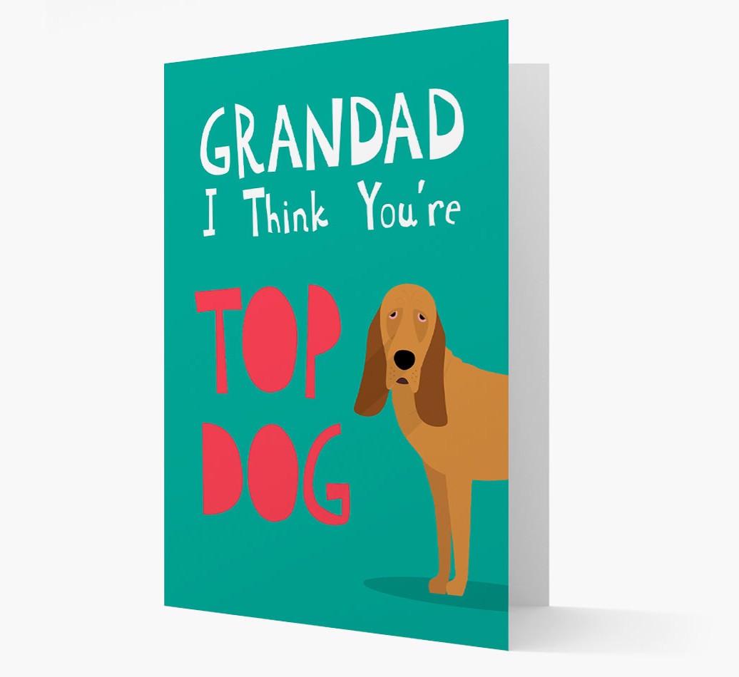 Grandad You're Top Dog: Personalised {breedFullName} Card