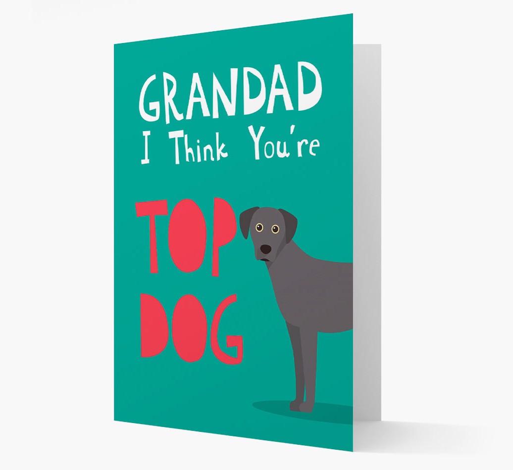 Grandad You're Top Dog: Personalised {breedFullName} Card