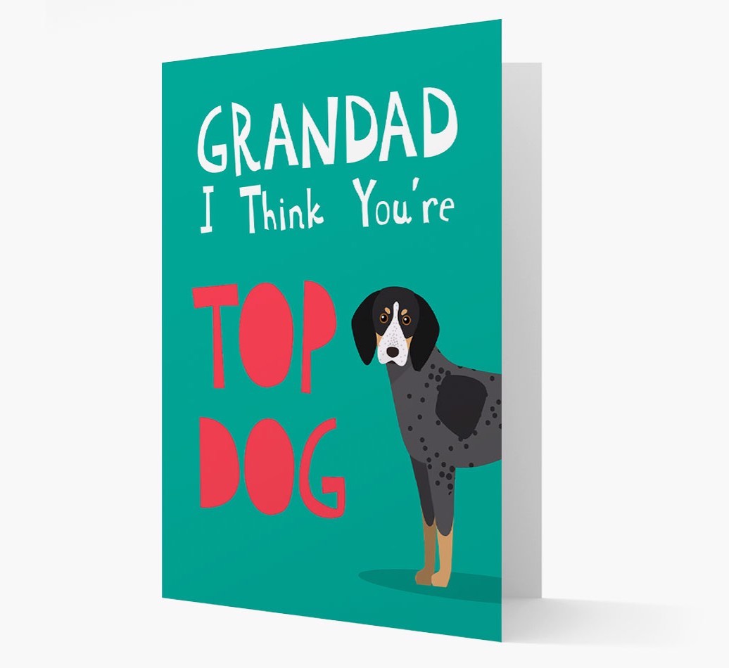 Grandad You're Top Dog: Personalised {breedFullName} Card