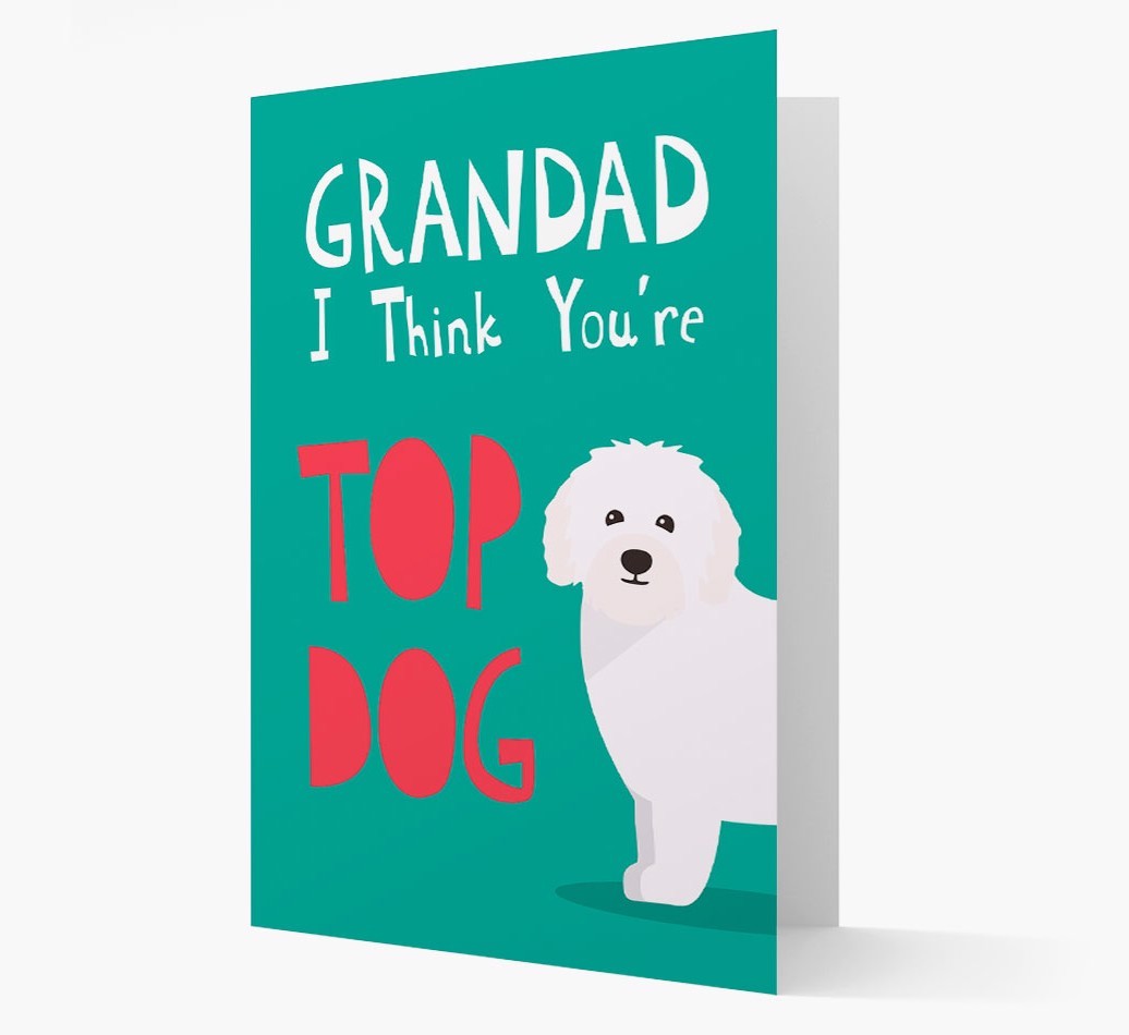 Grandad You're Top Dog: Personalised {breedFullName} Card