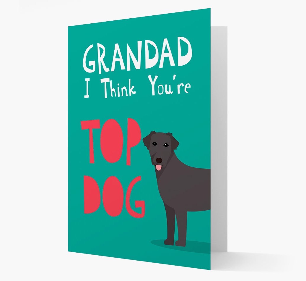 Grandad You're Top Dog: Personalised {breedFullName} Card