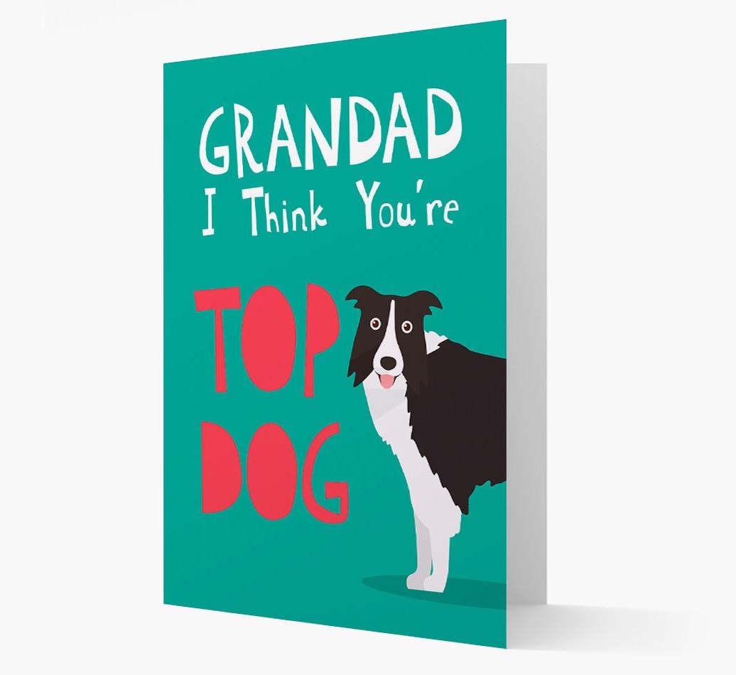 Grandad You're Top Dog: Personalised {breedFullName} Card