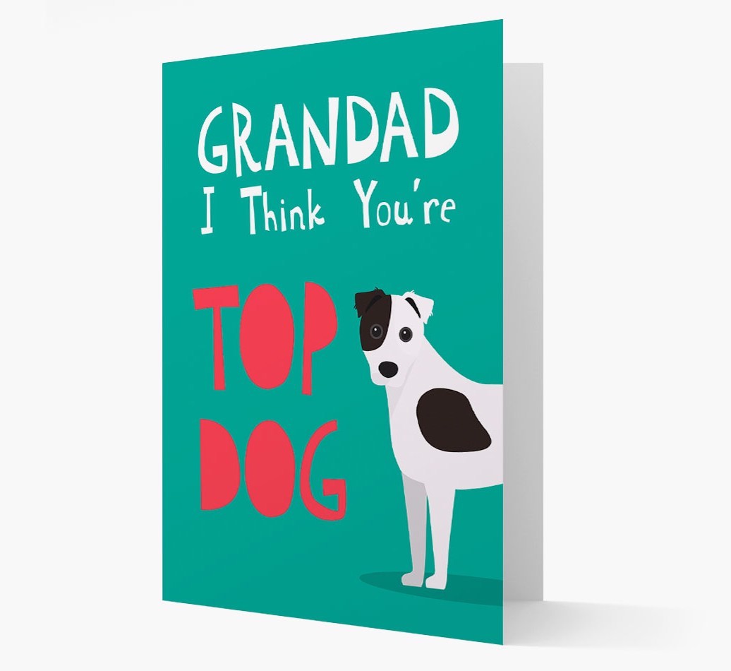 Grandad You're Top Dog: Personalised {breedFullName} Card