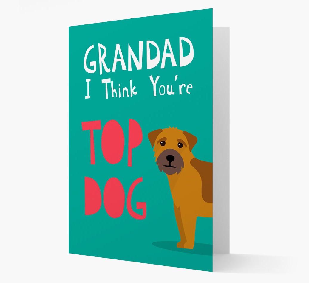 Grandad You're Top Dog: Personalised {breedFullName} Card