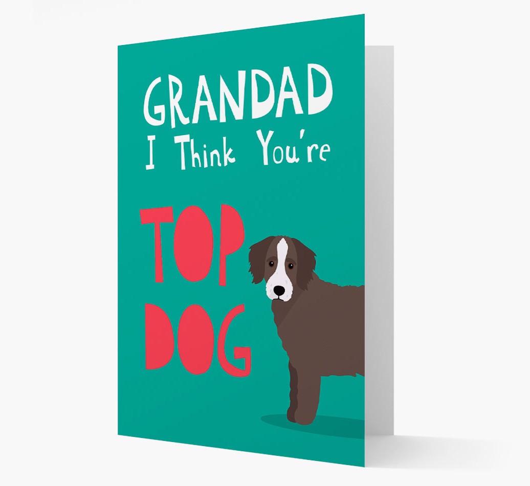 Grandad You're Top Dog: Personalised {breedFullName} Card