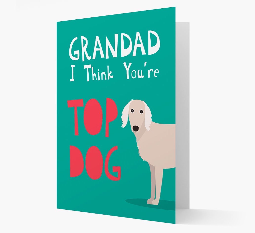 Grandad You're Top Dog: Personalised {breedFullName} Card