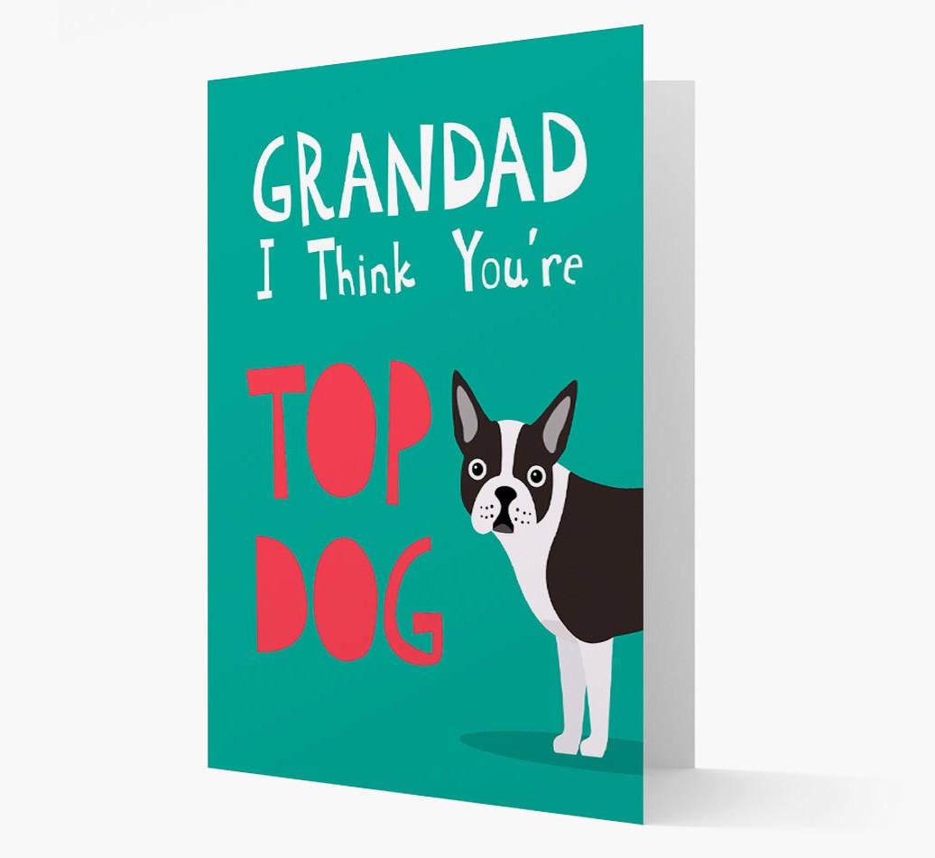Grandad You're Top Dog: Personalised {breedFullName} Card