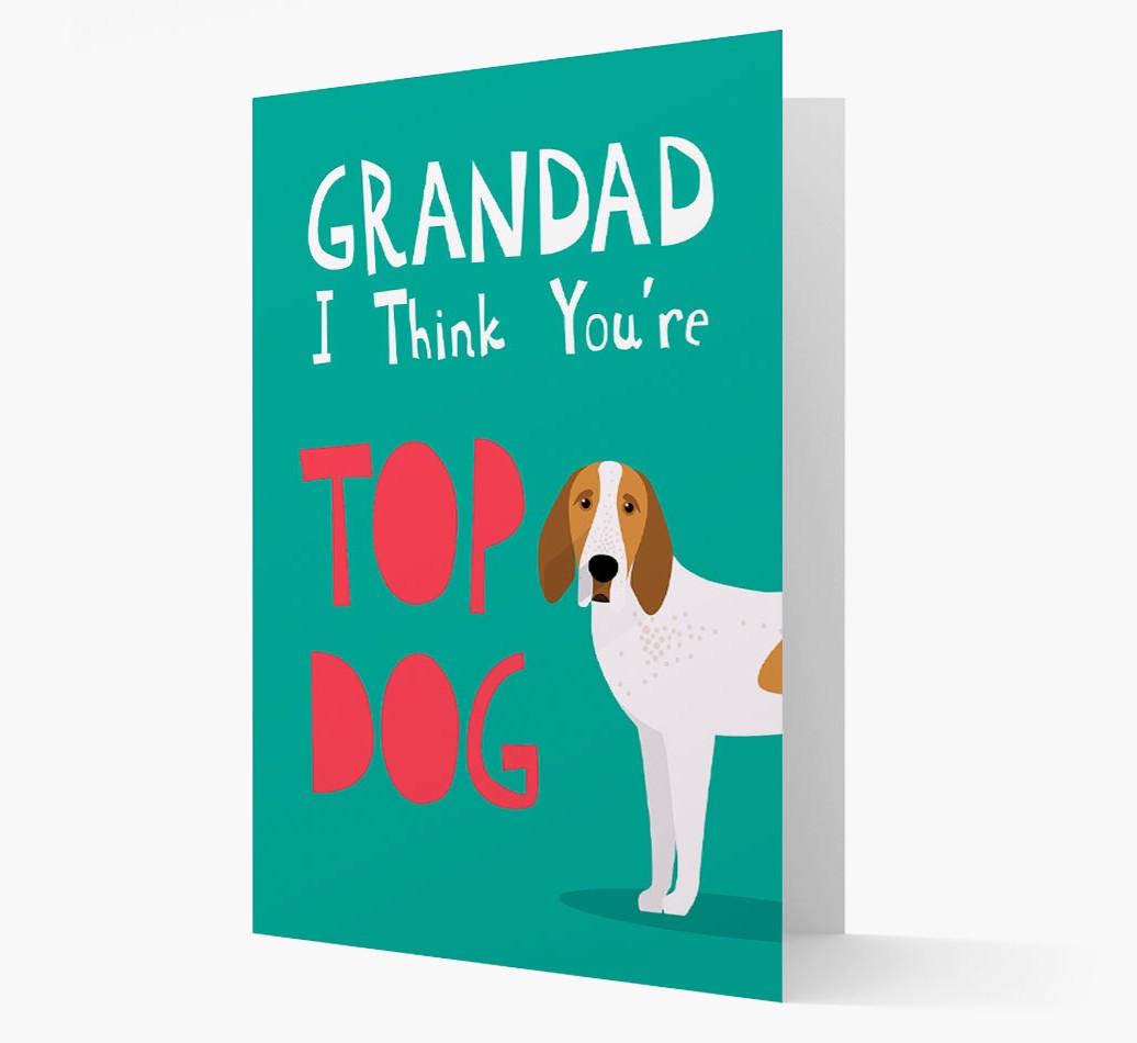 Grandad You're Top Dog: Personalised {breedFullName} Card