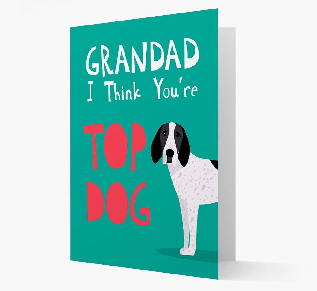 Grandad You're Top Dog: Personalised {breedFullName} Card