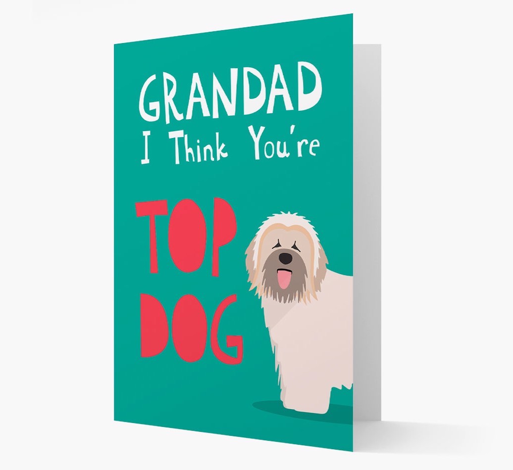 Grandad You're Top Dog: Personalised {breedFullName} Card