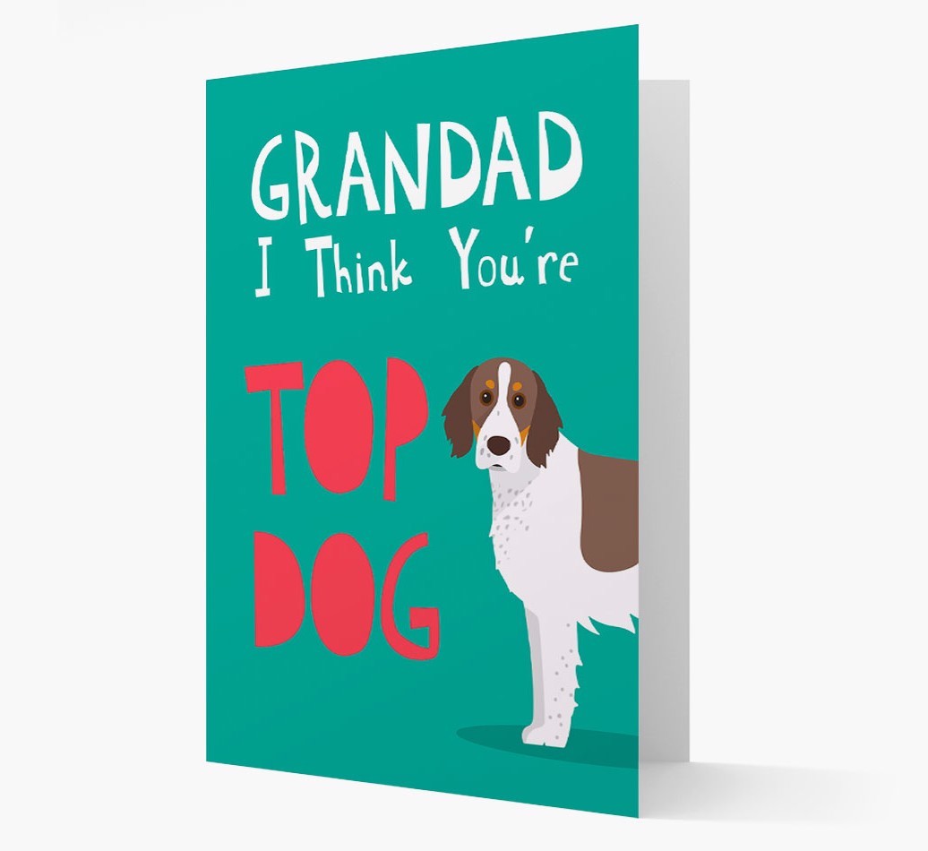 Grandad You're Top Dog: Personalised {breedFullName} Card