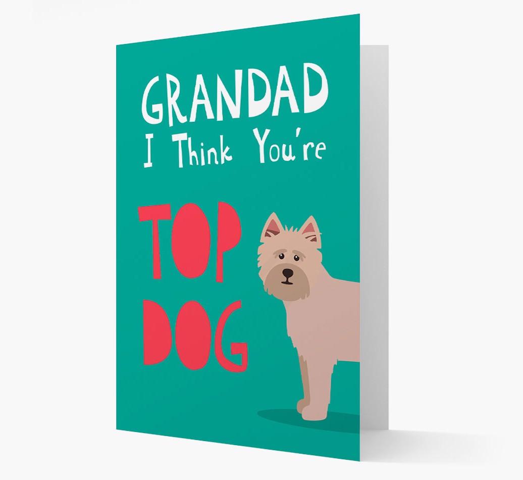 Grandad You're Top Dog: Personalised {breedFullName} Card