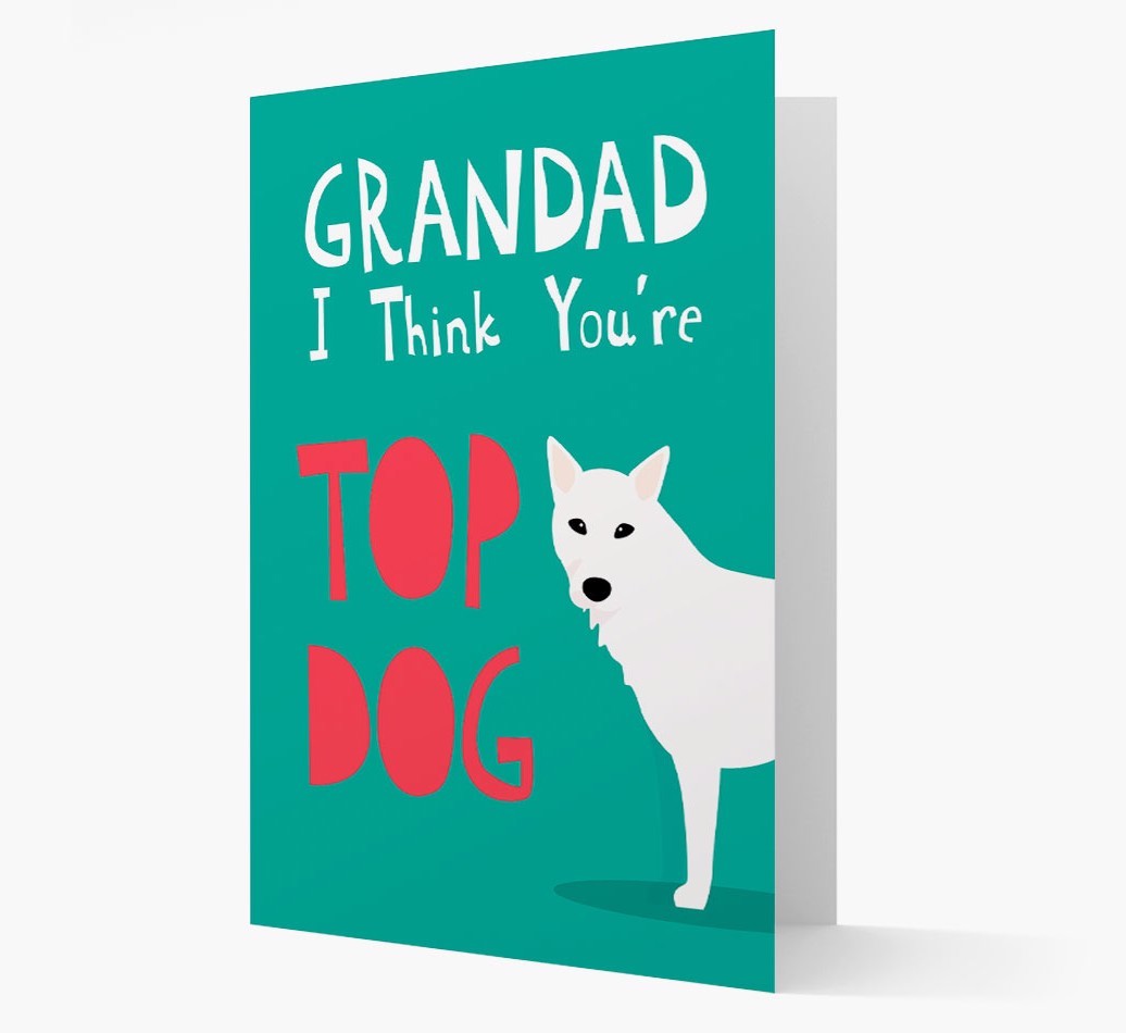 Grandad You're Top Dog: Personalised {breedFullName} Card