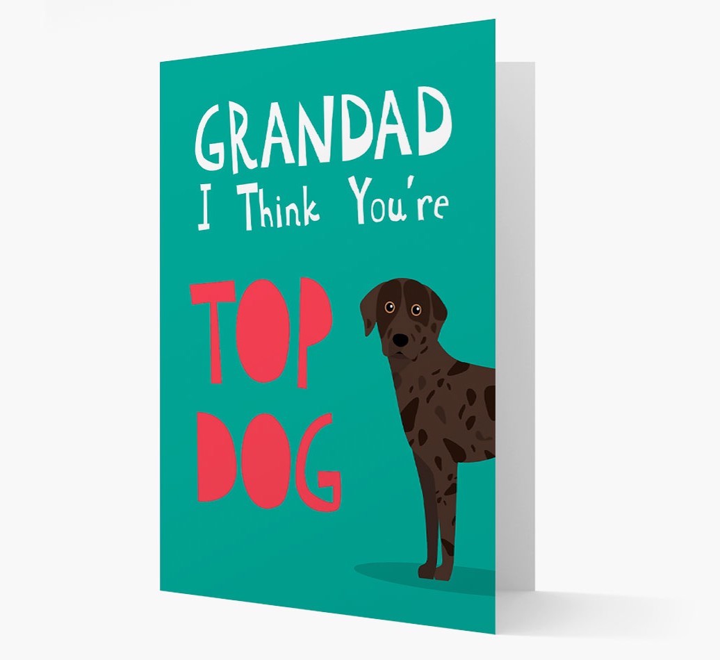 Grandad You're Top Dog: Personalised {breedFullName} Card