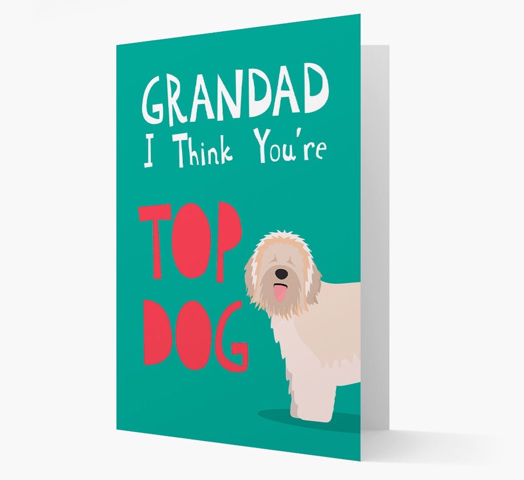 Grandad You're Top Dog: Personalised {breedFullName} Card