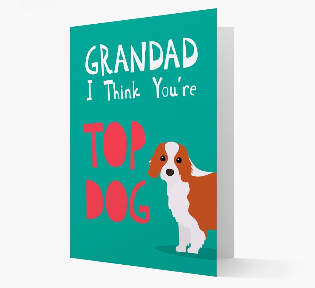 Grandad You're Top Dog: Personalised {breedFullName} Card