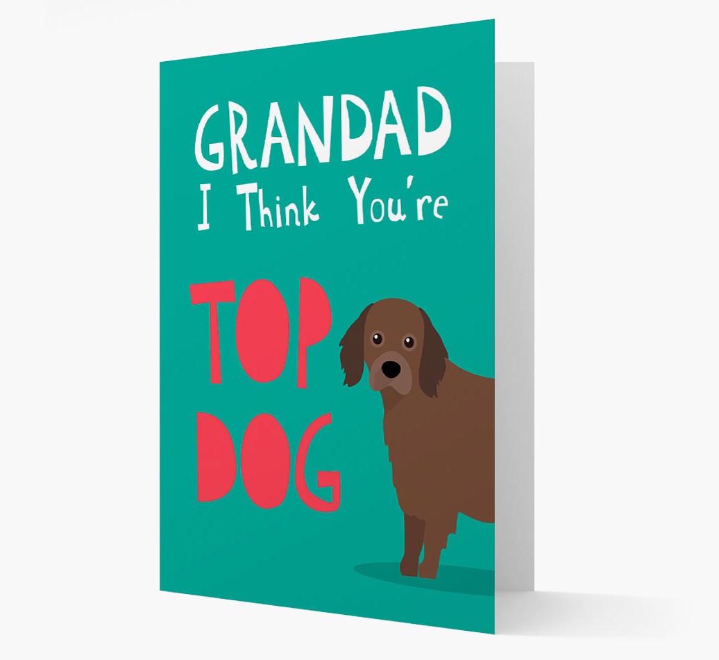 Grandad You're Top Dog: Personalised {breedFullName} Card