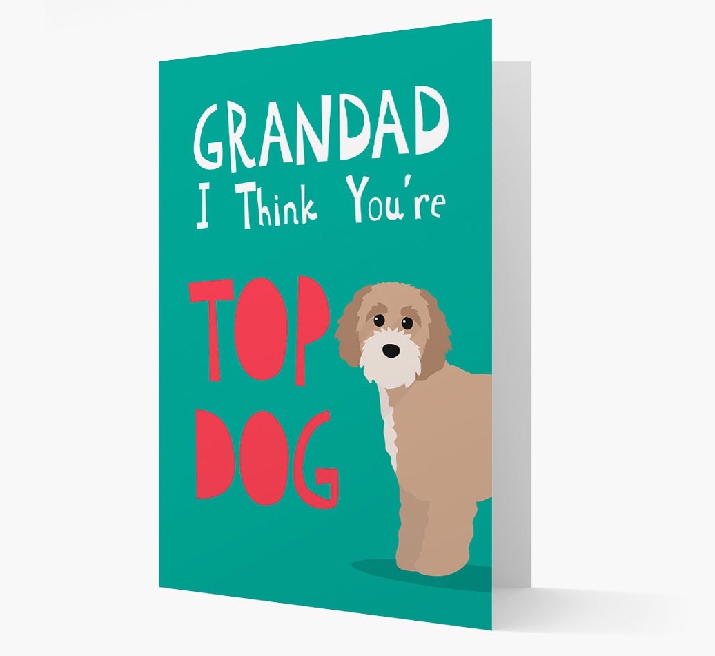 Grandad You're Top Dog: Personalised {breedFullName} Card