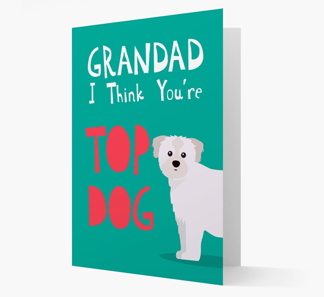Grandad You're Top Dog: Personalised {breedFullName} Card