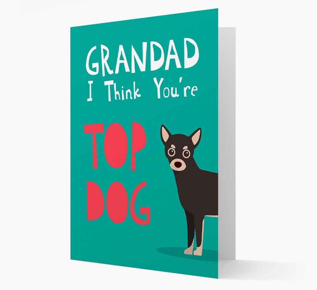 Grandad You're Top Dog: Personalised {breedFullName} Card