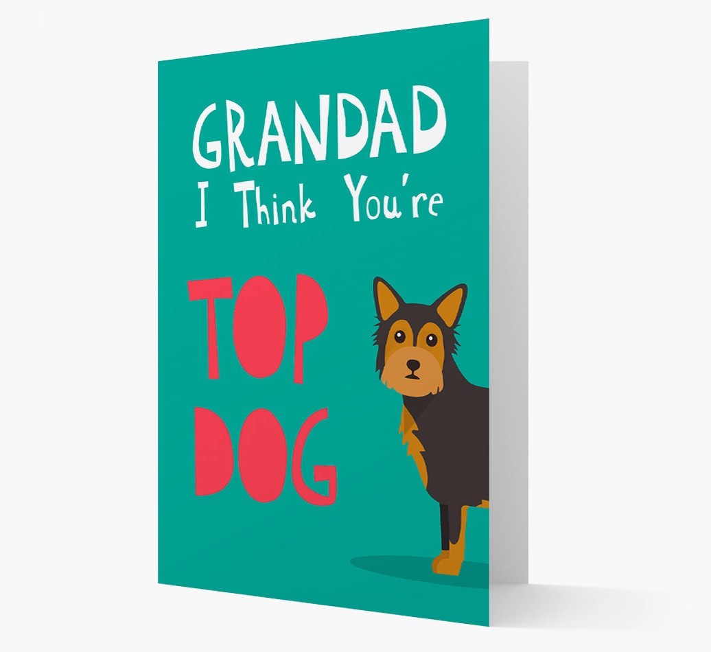 Grandad You're Top Dog: Personalised {breedFullName} Card