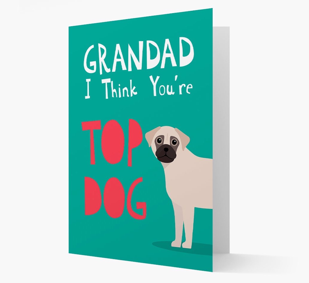 Grandad You're Top Dog: Personalised {breedFullName} Card