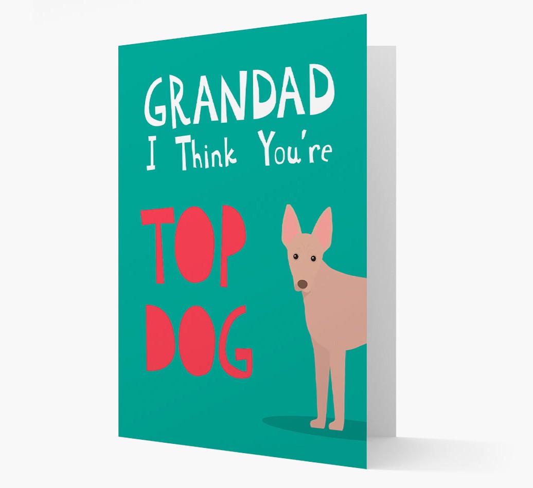 Grandad You're Top Dog: Personalised {breedFullName} Card