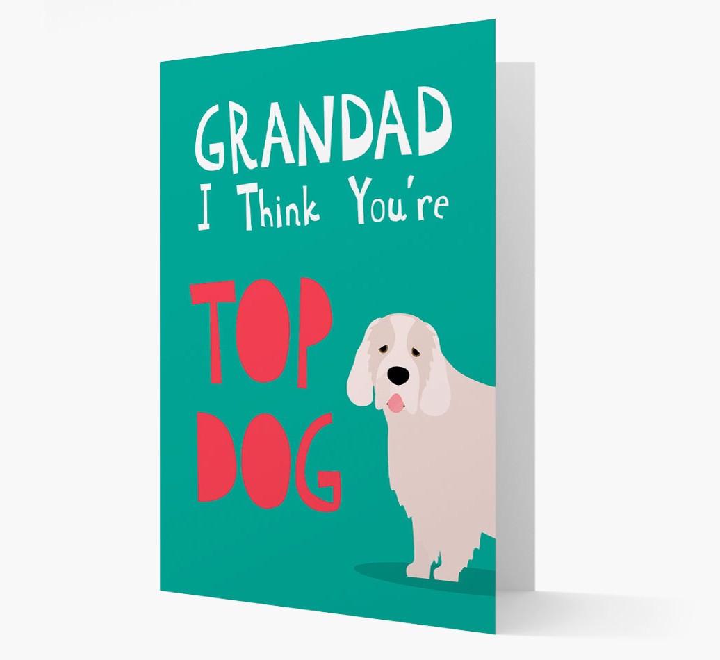 Grandad You're Top Dog: Personalised {breedFullName} Card
