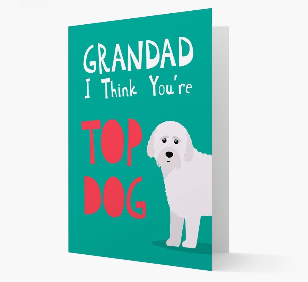 Grandad You're Top Dog: Personalised {breedFullName} Card