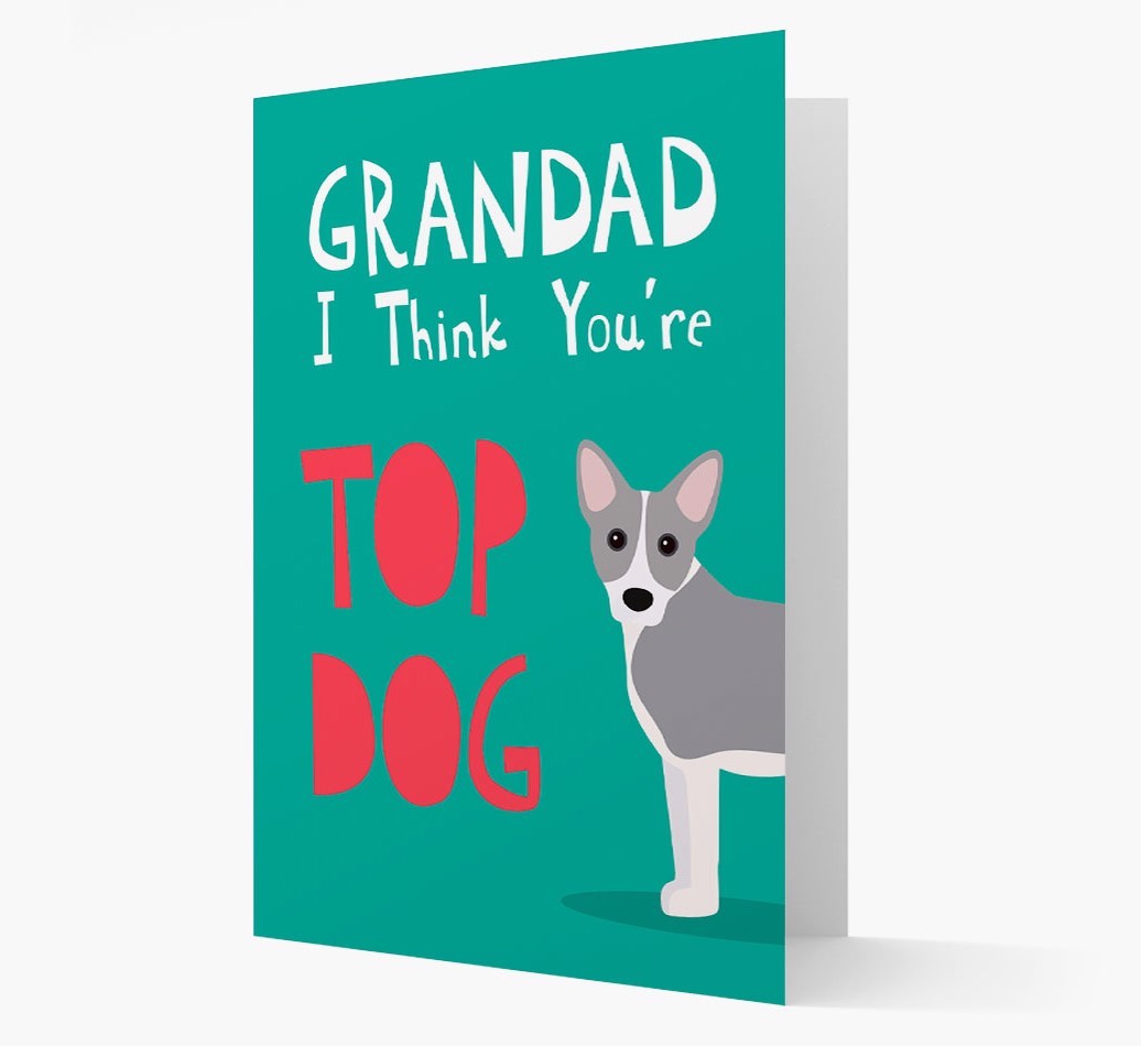 Grandad You're Top Dog: Personalised {breedFullName} Card