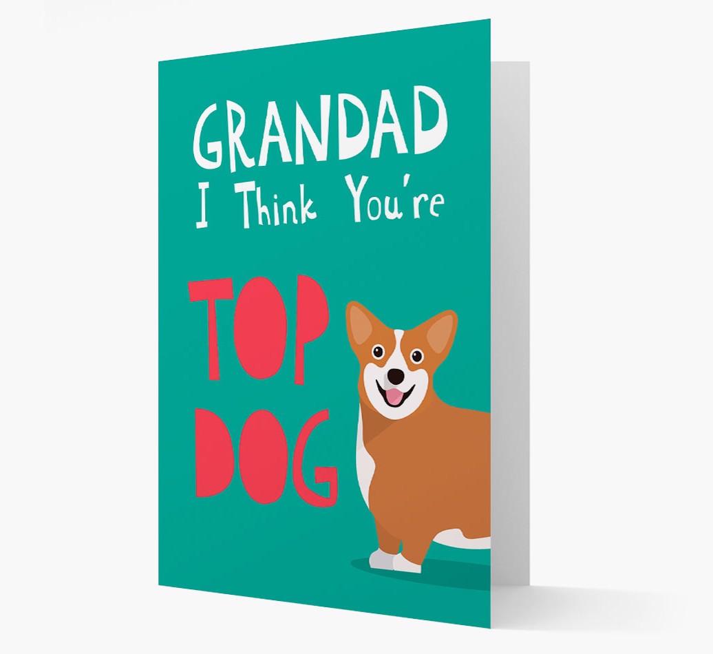 Grandad You're Top Dog: Personalised {breedFullName} Card