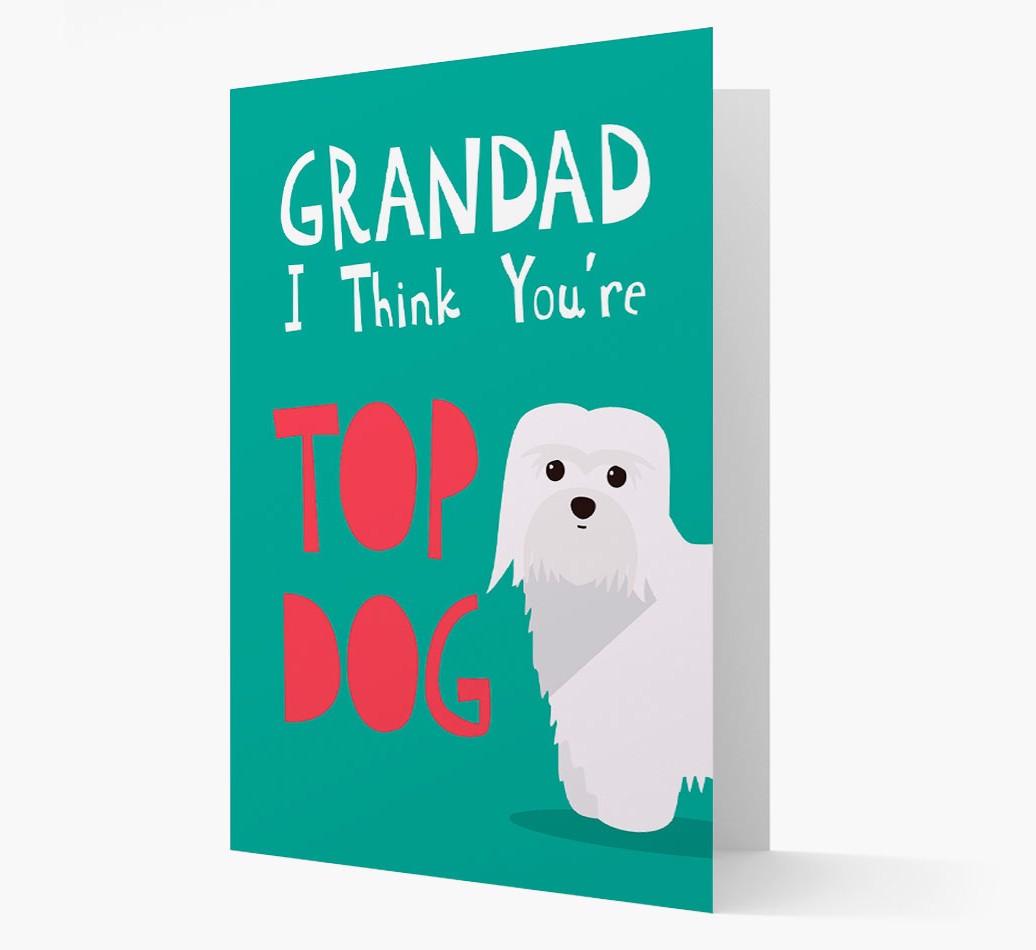Grandad You're Top Dog: Personalised {breedFullName} Card