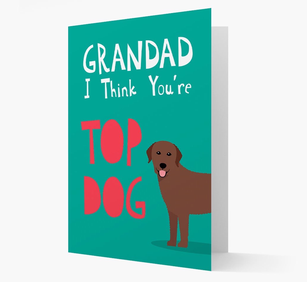 Grandad You're Top Dog: Personalised {breedFullName} Card