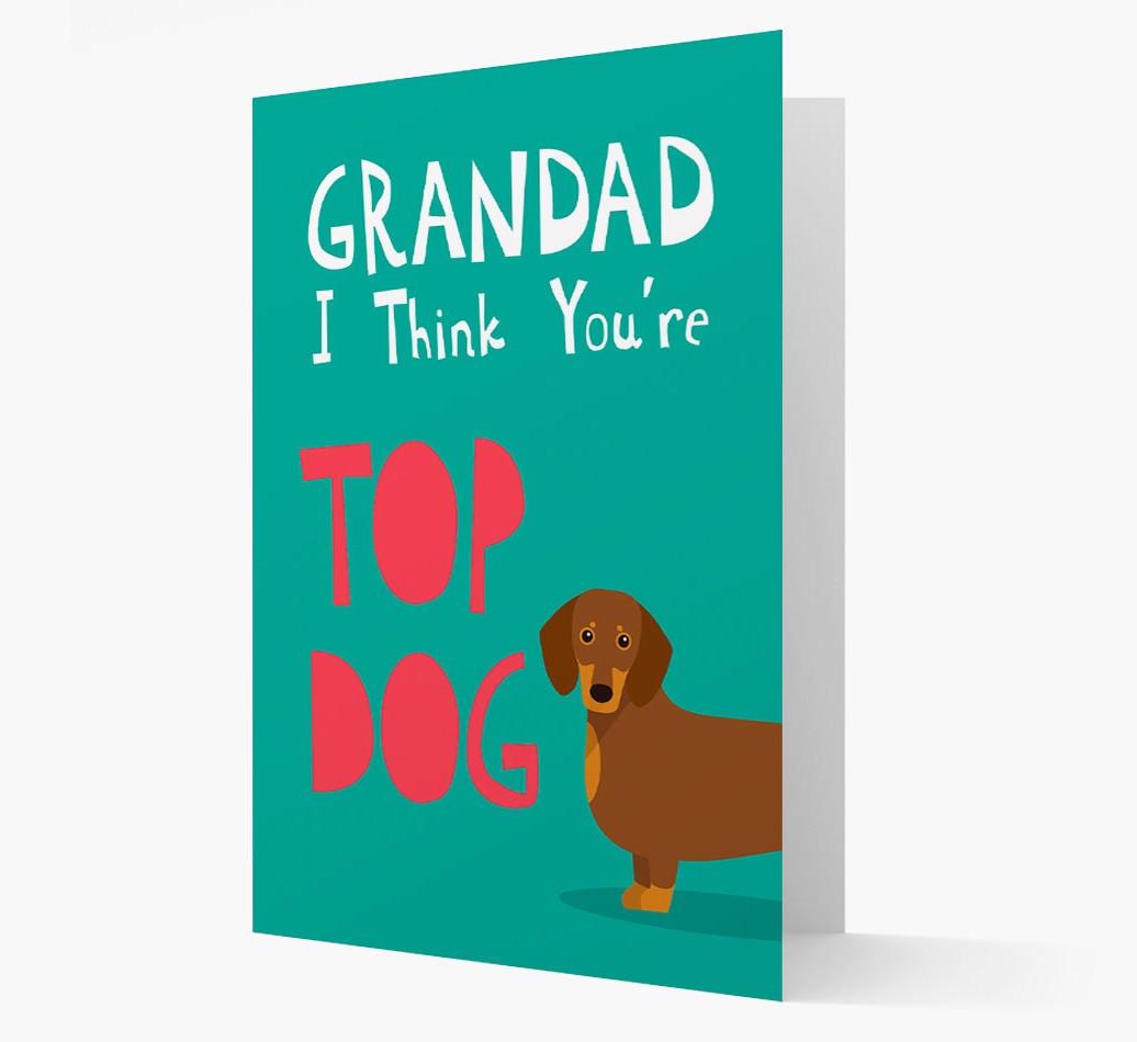 Grandad You're Top Dog: Personalised {breedFullName} Card