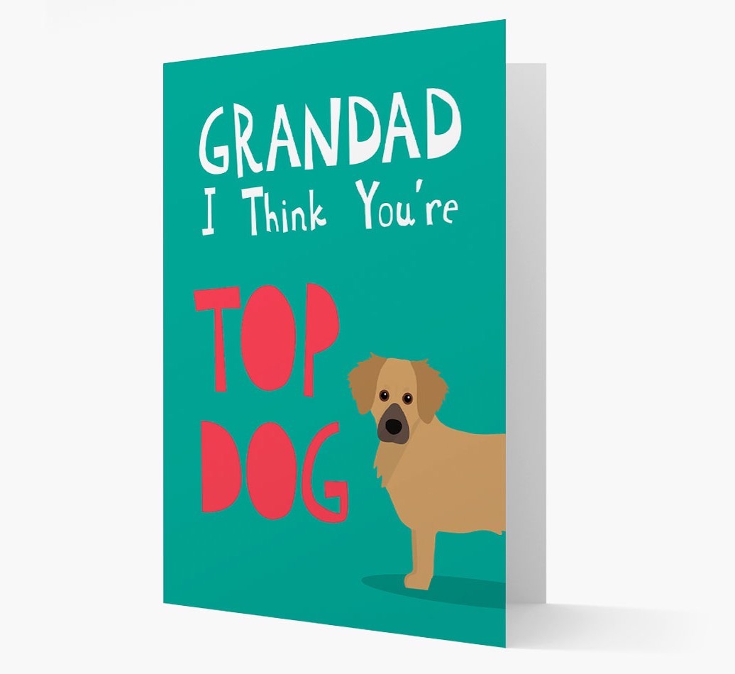 Grandad You're Top Dog: Personalised {breedFullName} Card