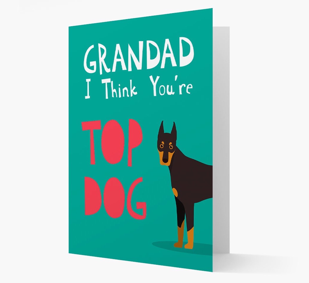 Grandad You're Top Dog: Personalised {breedFullName} Card