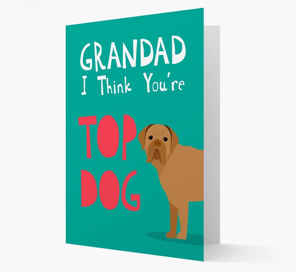 Grandad You're Top Dog: Personalised {breedFullName} Card