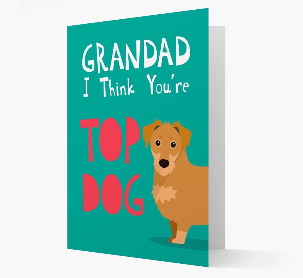 Grandad You're Top Dog: Personalised {breedFullName} Card