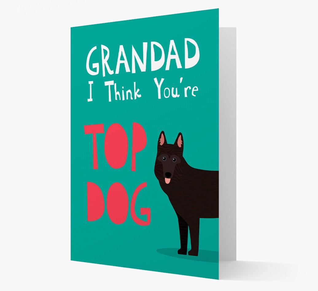 Grandad You're Top Dog: Personalised {breedFullName} Card